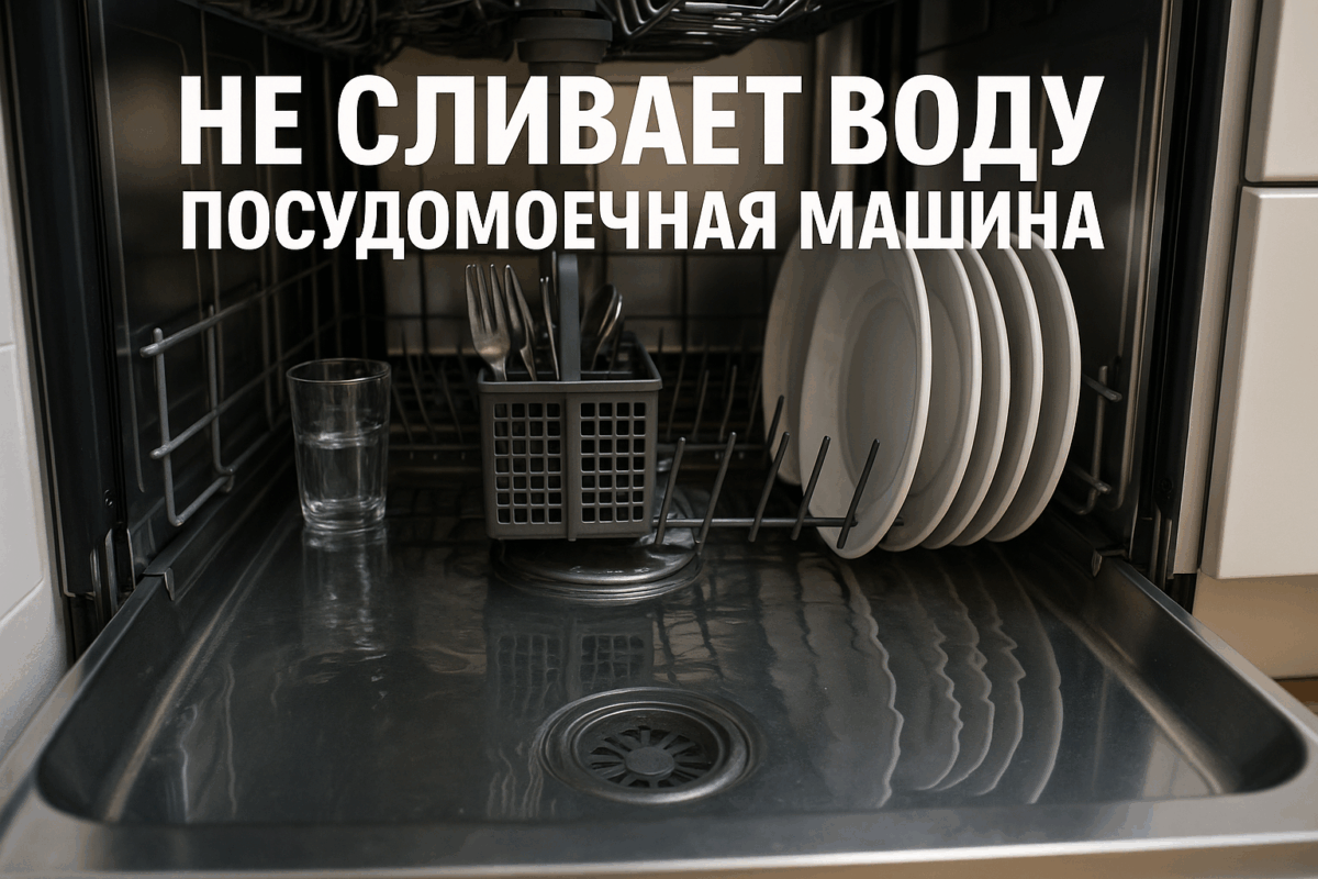    Не сливает воду посудомоечная машина — устранение Михаил Юрьевич