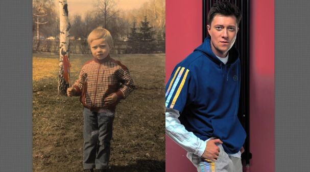 В детстве был светловолосым