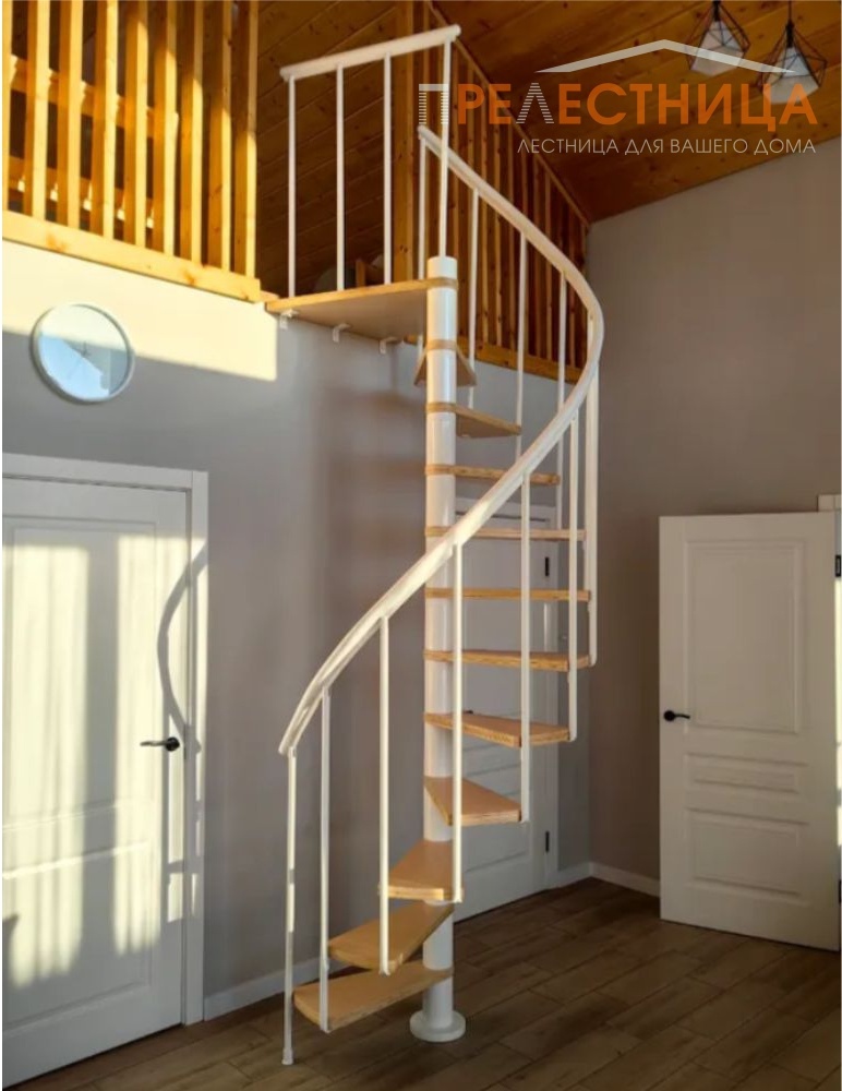 Готовая винтовая лестница Calgary со ступенями из фанеры