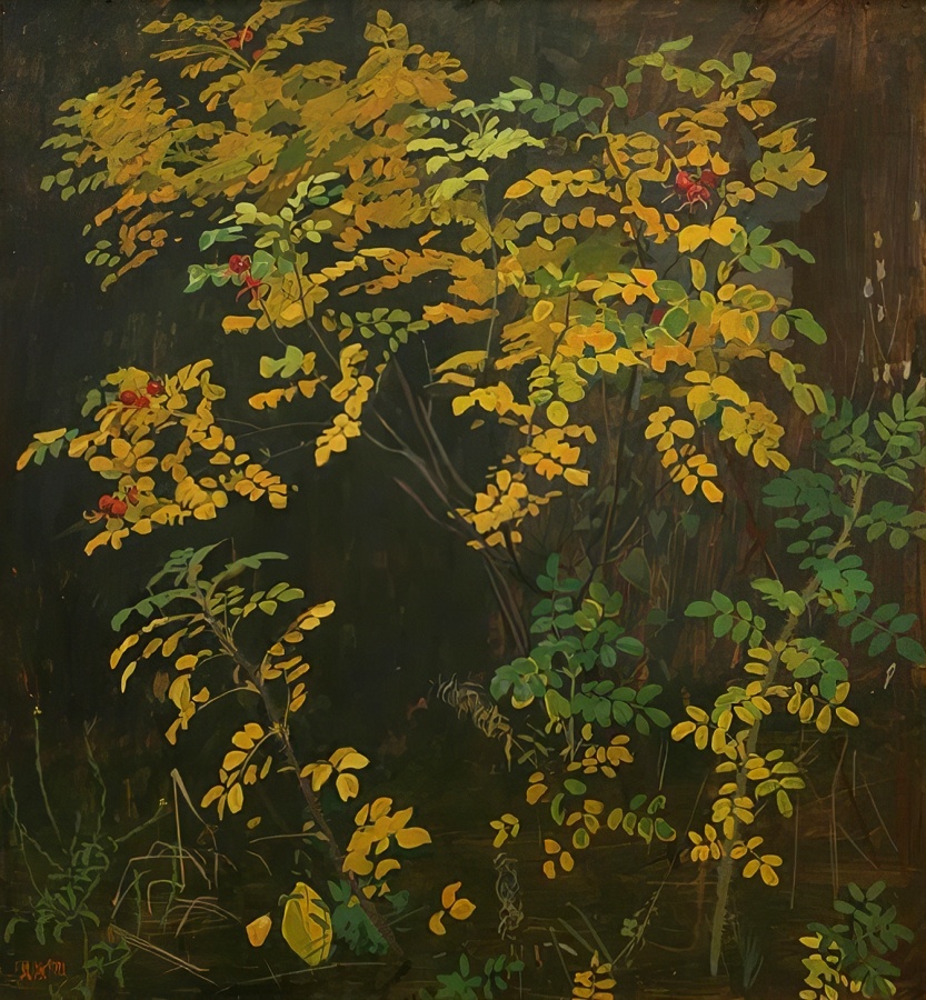 Дмитрий Жилинский. Шиповник. 1970
