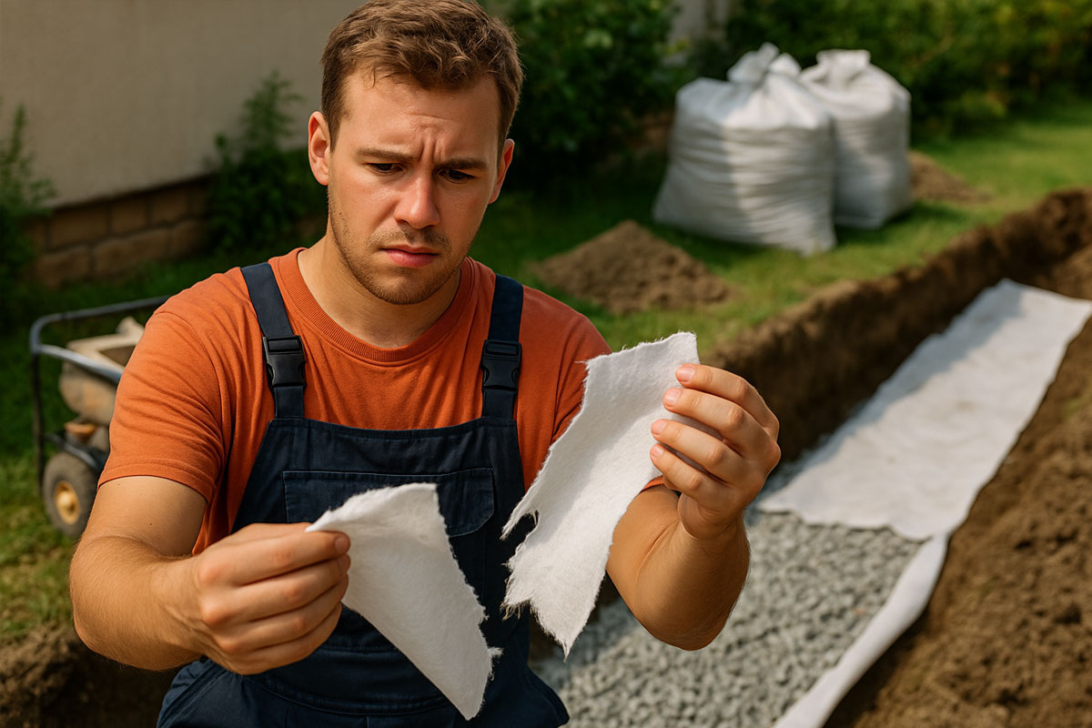 Стоит ли покупать дешевый геотекстиль?
