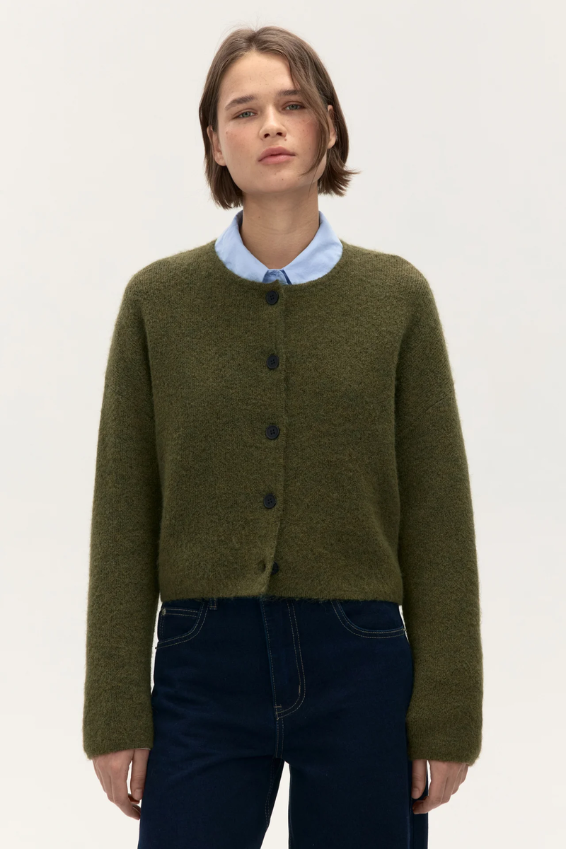 Кардиган на пуговицах с шерстью BEFREE