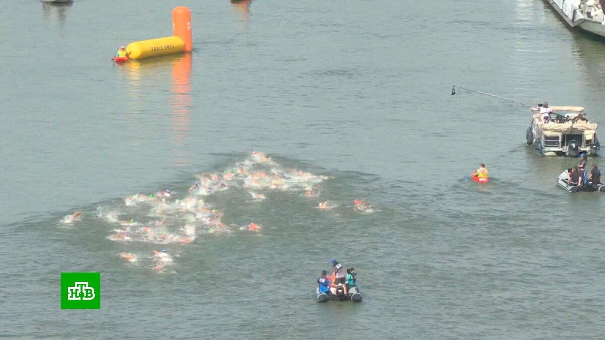    Очистка Сены не помогла: после заплывов олимпийцев стошнило на финише