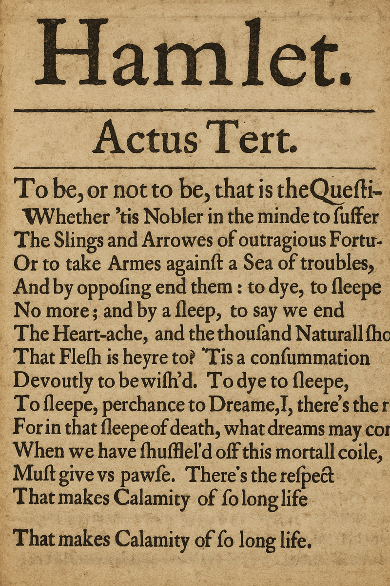 Текст Шекспира — свидетель великих перемен. Его пьесы застали язык в движении, когда старые звуки уже уходили, а новые еще не устоялись.