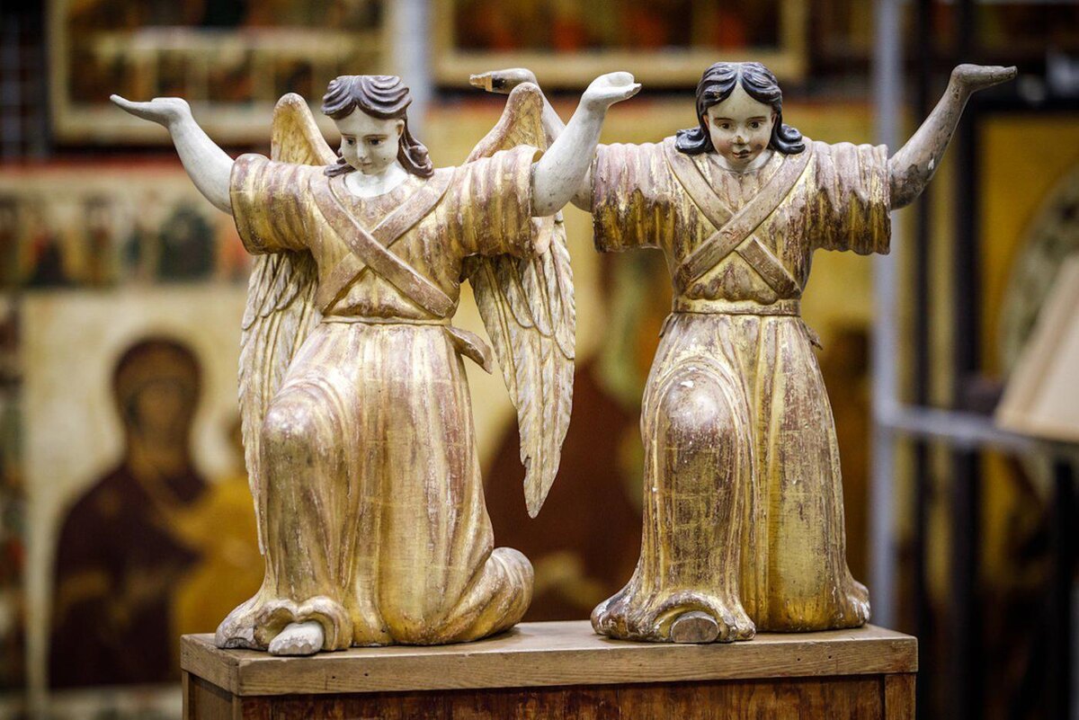 Так "Ангелы" выглядели до реставрации. Пресс-служба Третьяковской галереи 