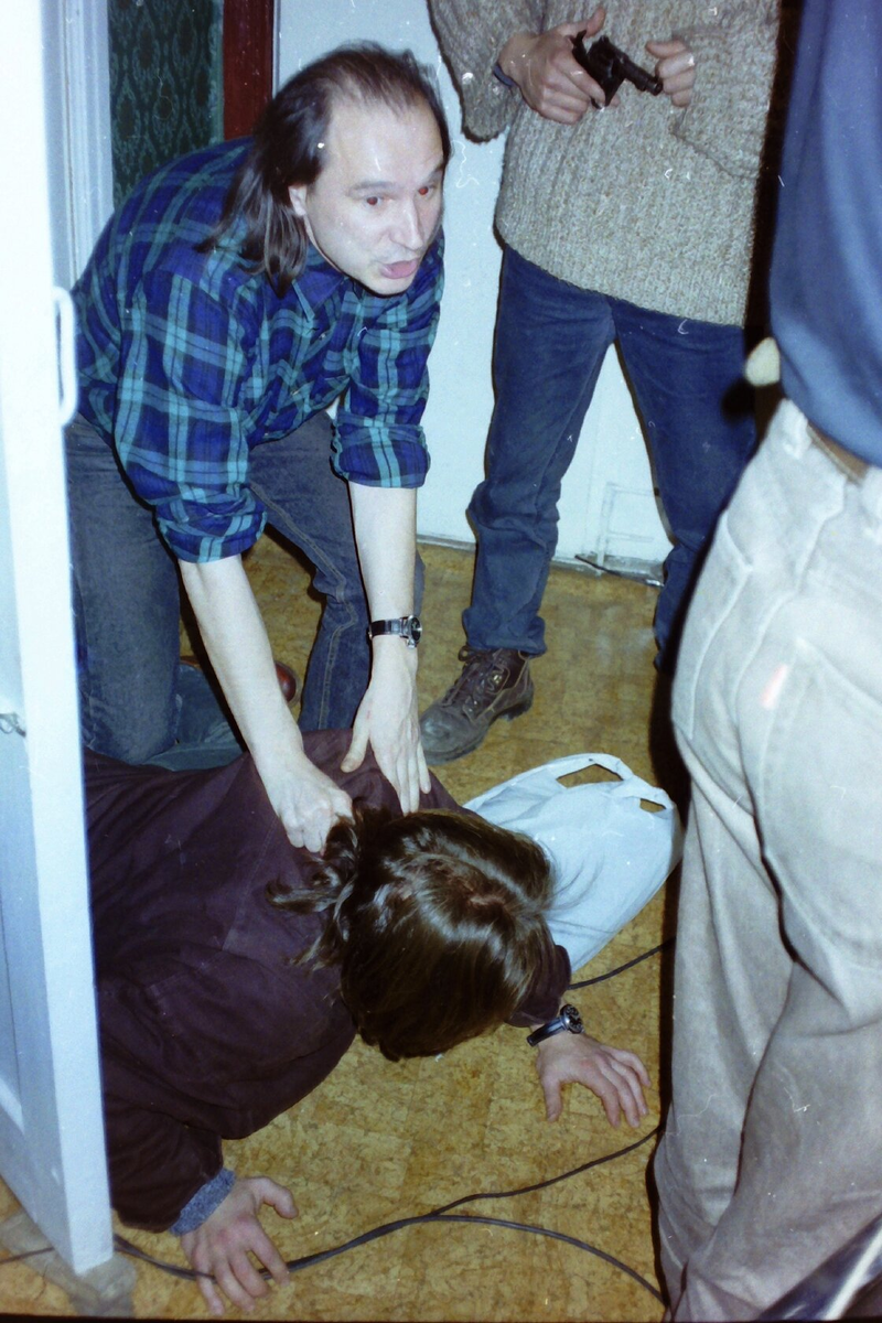 Балабанов и Бодров на съемочной площадке