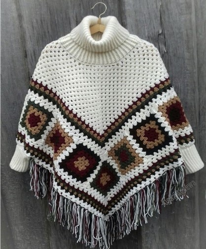 Это будет всегда выглядеть выигрышно - классные идеи и схемы для вязания квадратных мотивов крючком!