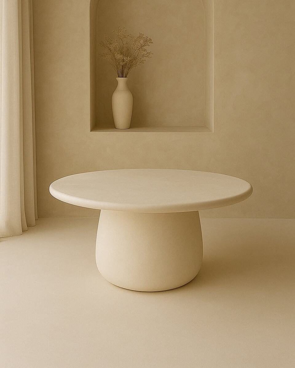 стол для дома из микроцемента