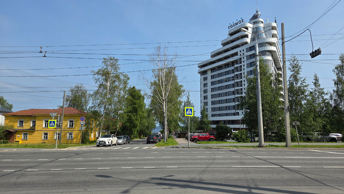 Контраст центра Петрозаводска 