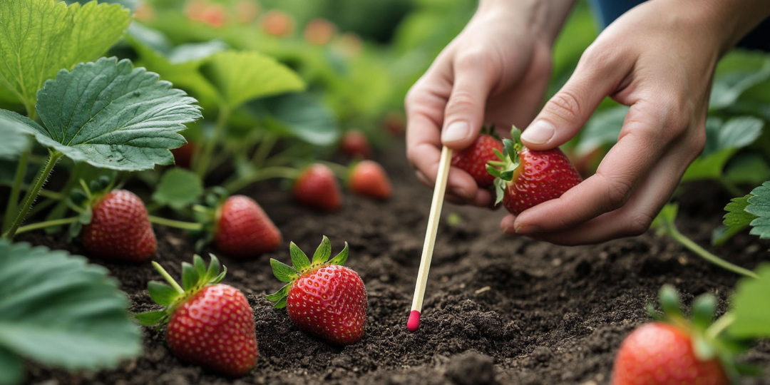 🍓 1 спичка в лунку — и клубника не болеет серой гнилью! Собираю ведро с куста уже 5 сезонов