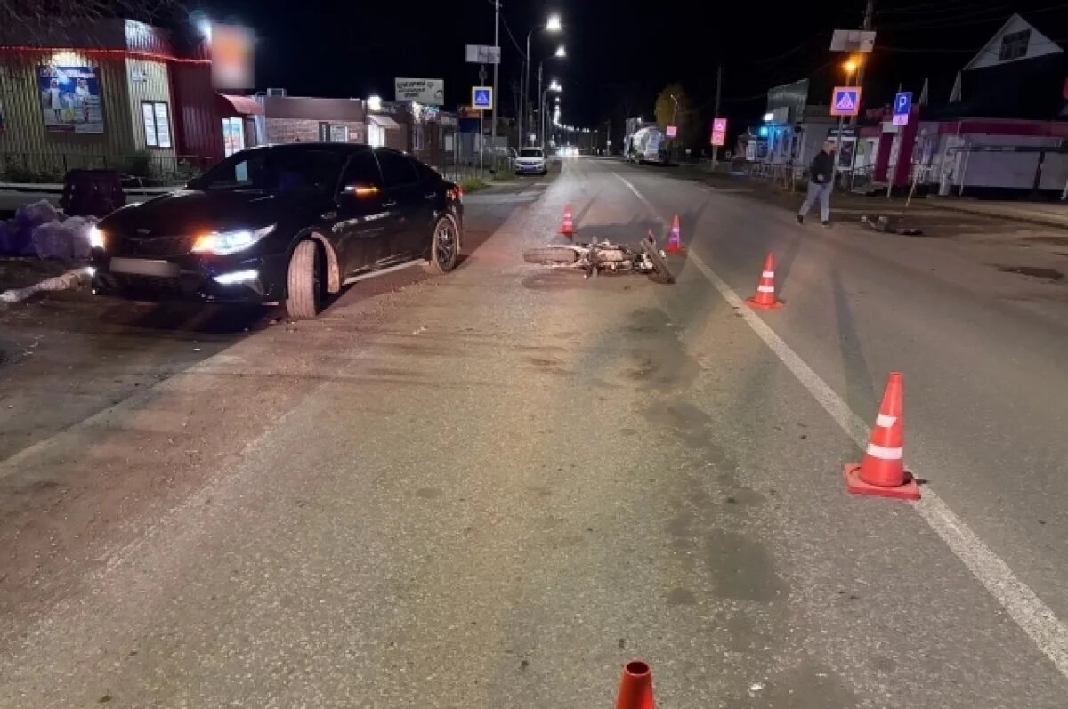    Подросток пострадал в ДТП с авто и питбайком на трассе в Удмуртии