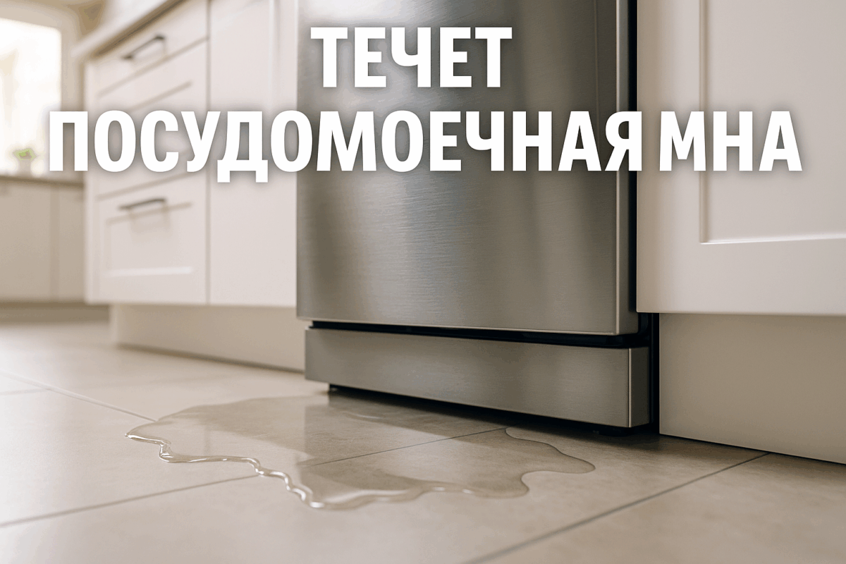    Течет посудомоечная машина снизу — ремонт протечки Михаил Юрьевич