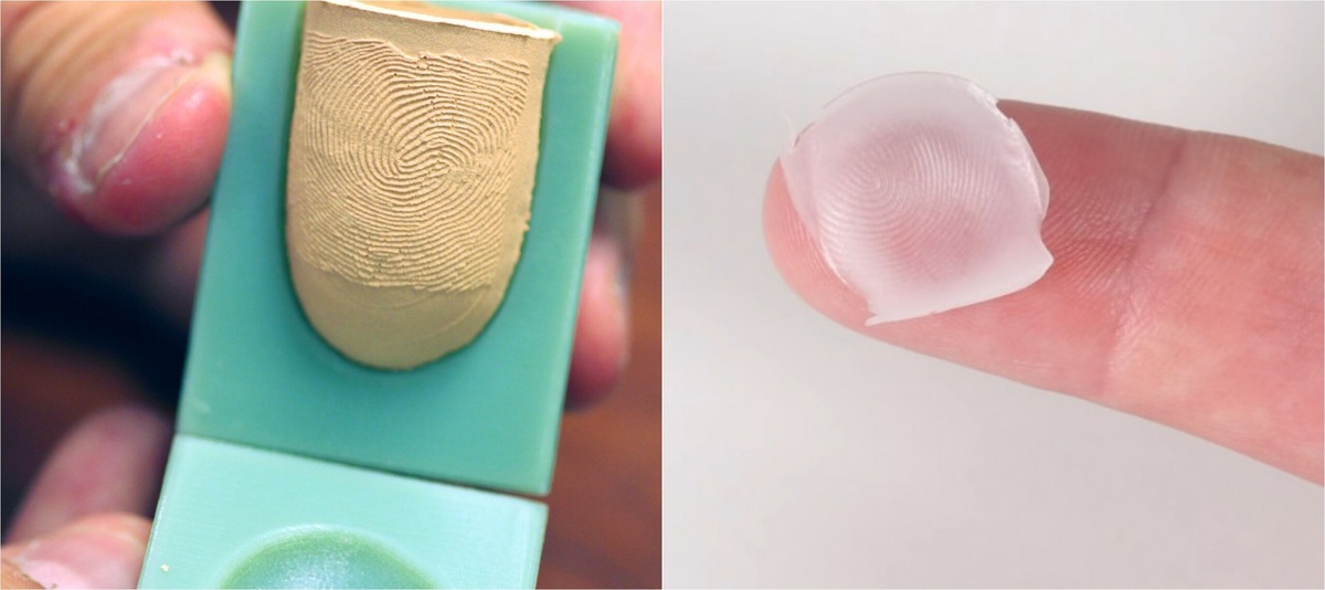    Отпечаток можно снять с предметов и сделать слепок, далее требуются следующие этапы: съёмка высокого разрешения, изготовление объёмного слепка, имитация «живости». Источник изображения: life.ru, strtorg.ru