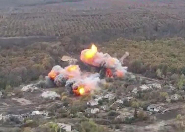    Удар по ВСУ под Купянском. Фото: кадр видео