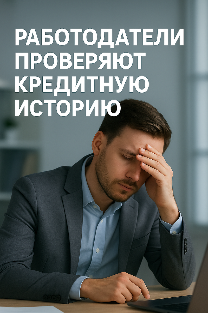 Потерять шанс на работу из-за долгов — реальность 2025 года. Почему кредитная история теперь важнее резюме?