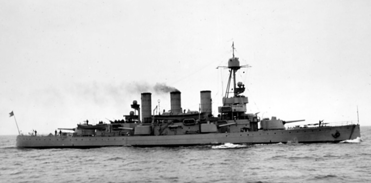 Шведский броненосец береговой обороны "Оскар II", 1940 год