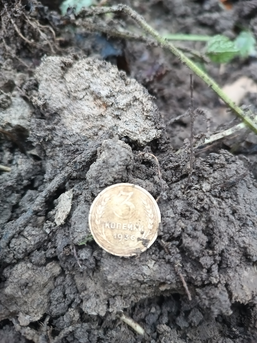 3 копейки 1936 года. Реверс.