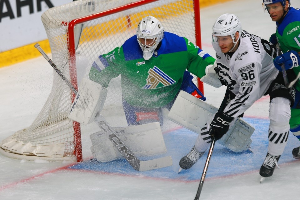    В непростом матче против «Трактора» «Салават» одержал волевую победу со счетом 3:2. Фото: ХК «Салават Юлаев»