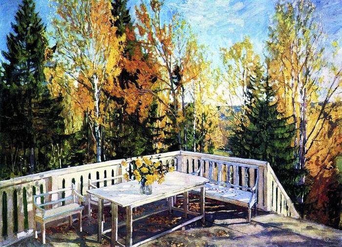 Осень. Веранда