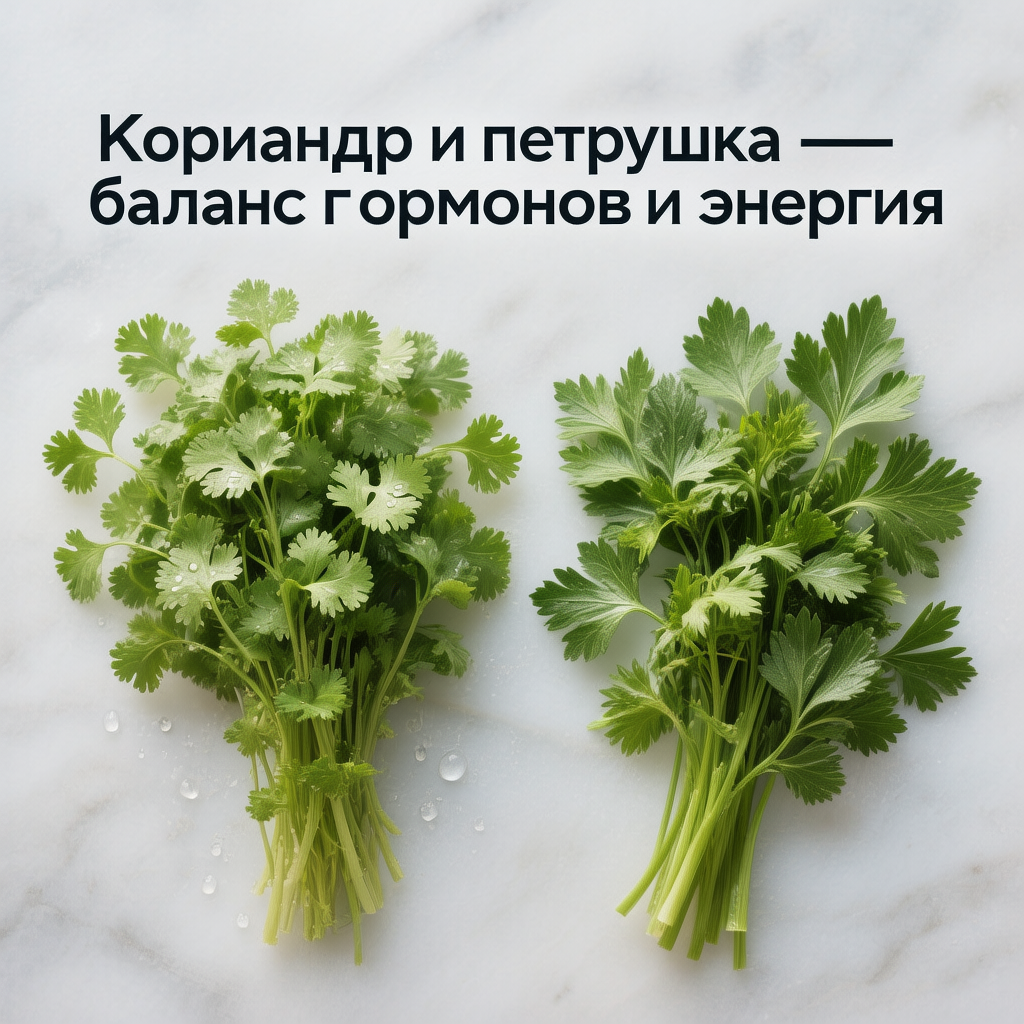 кориандр и петрушка на кето