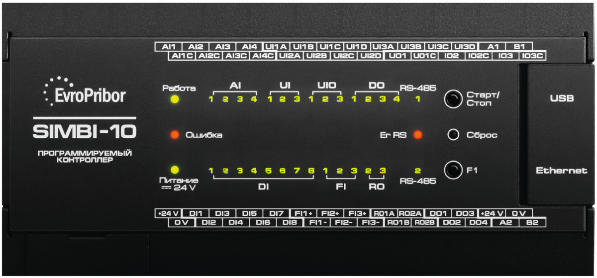 Рис. 1. Моноблочный промышленный контроллер «SIMBI-10» Рис.