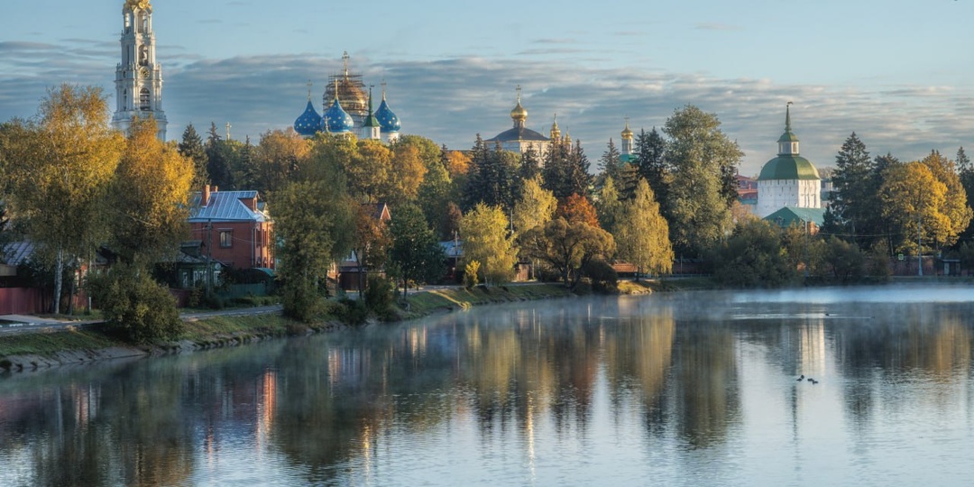 #СергиевПосад Вид на лавру со стороны Келарского пруда