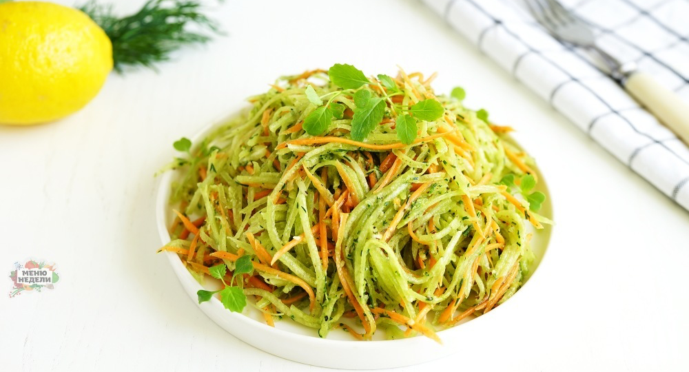 Салат из зелёной редьки