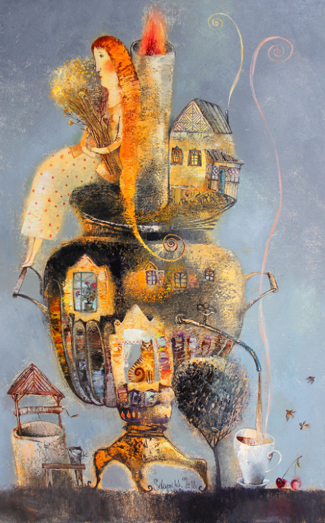 Анна Силивончик.  https://silivonchik.org/gallery/painting/?tag=житейское 