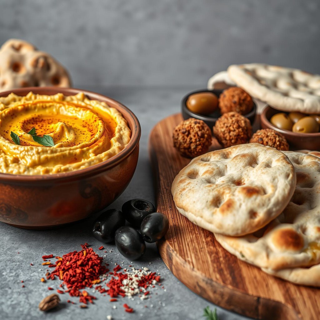 Ближневосточная кухня - хумус, фалафель и пита