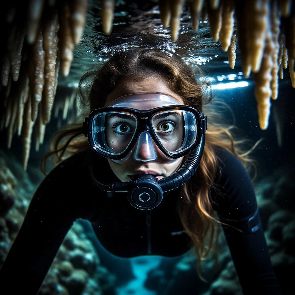 Ловушка в подводной пещере