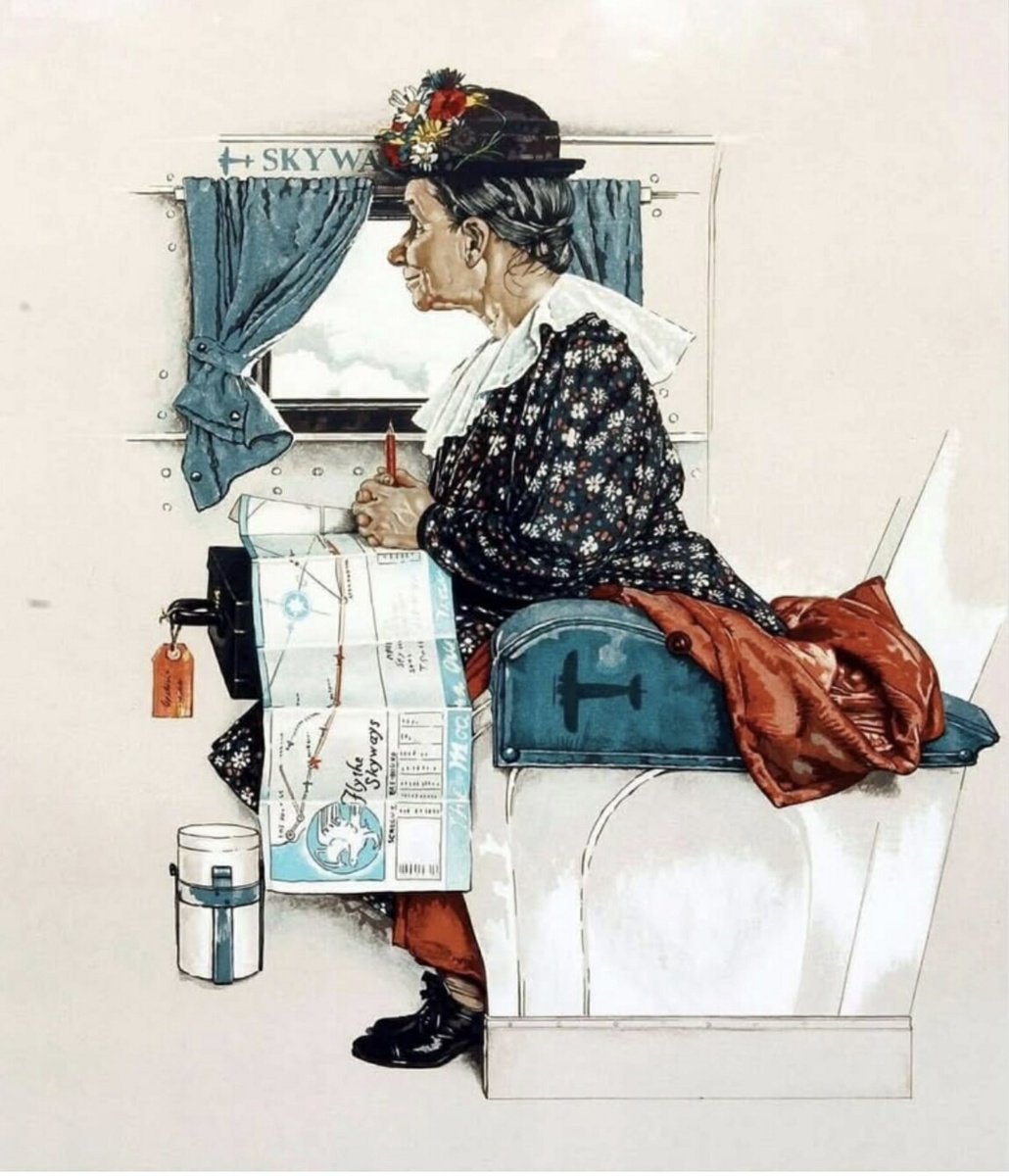 "Первый полет" , Норман Роквел, 1938.