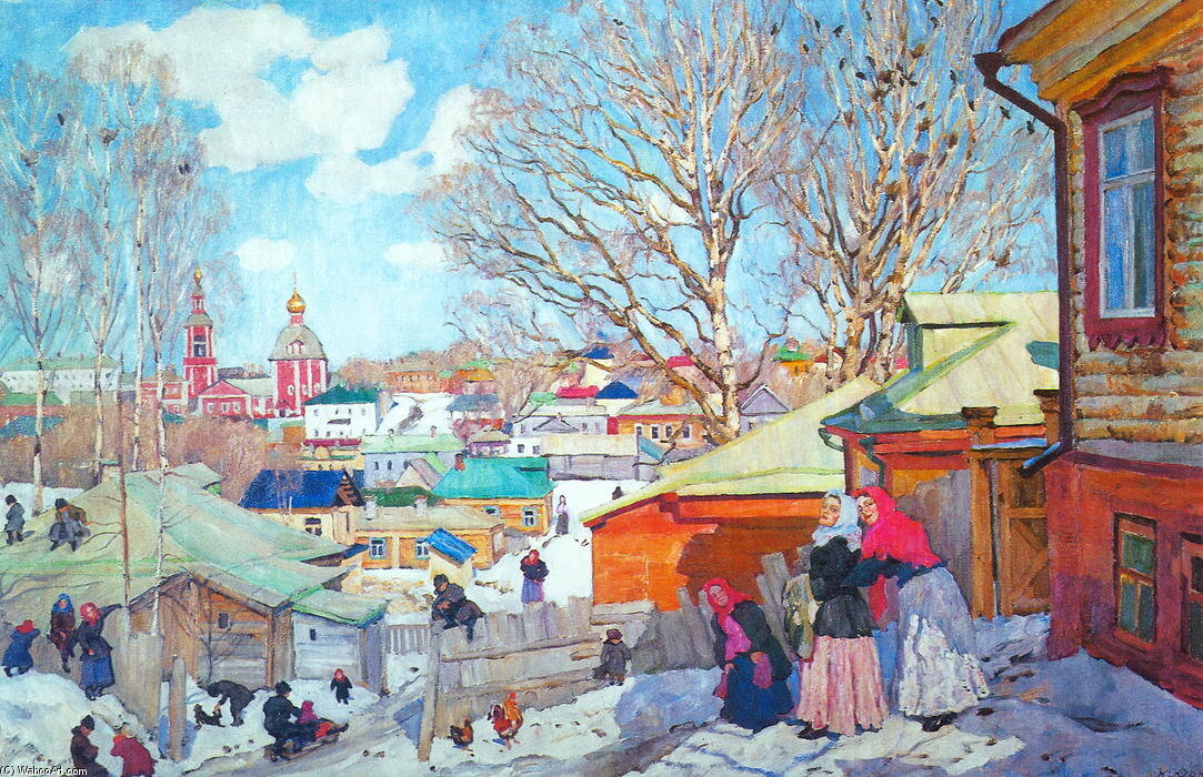   «Весенний солнечный день» (1910, Русский музей, Санкт-Петербург, Общественное достояние)