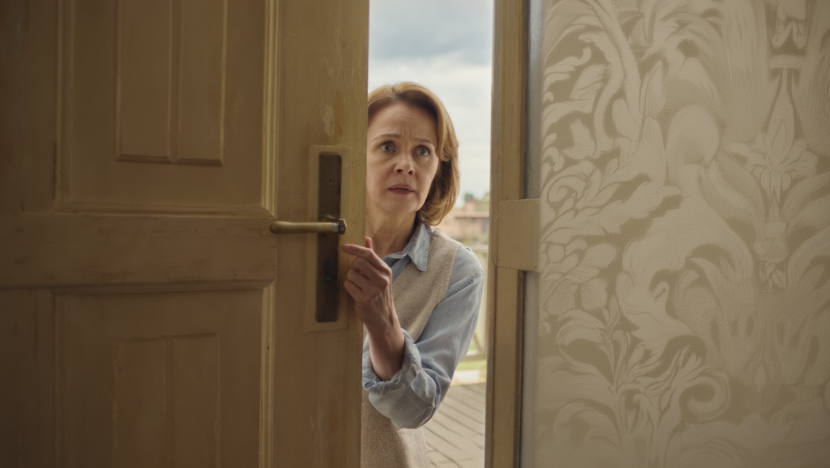 Он не знал, что я стою за дверью