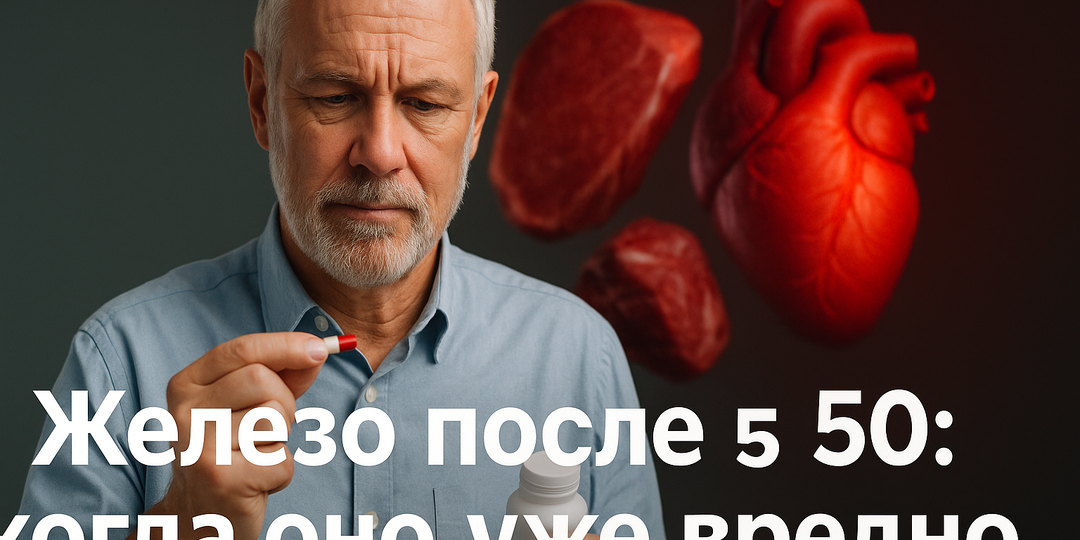 Железо после 50: когда оно уже вредно?
