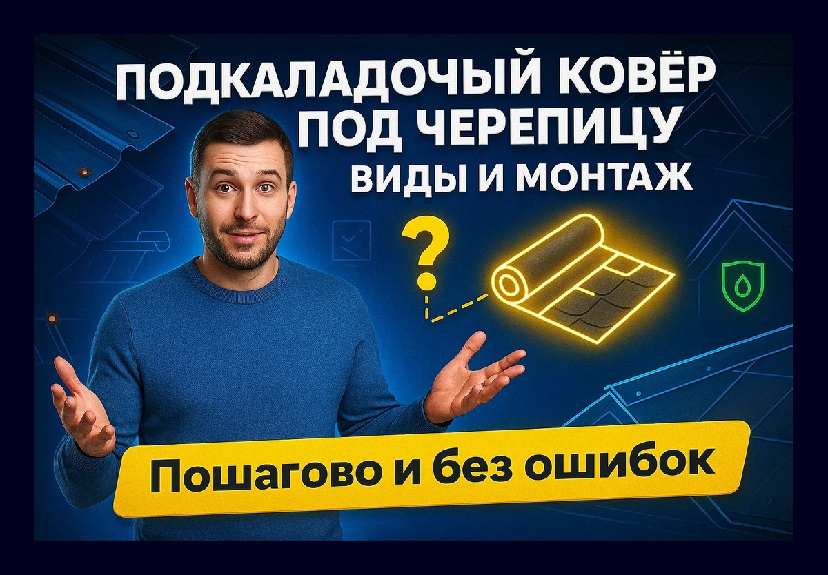 Подкладочный ковёр под черепицу