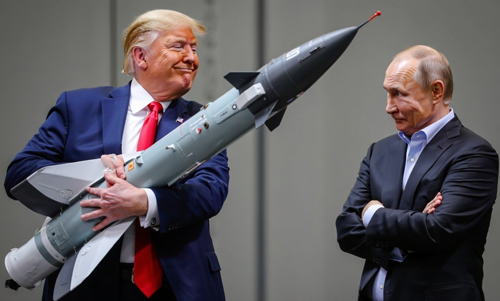    Трамп передумал грозить России "Томагавками". Иллюстрация: "Блокнот"