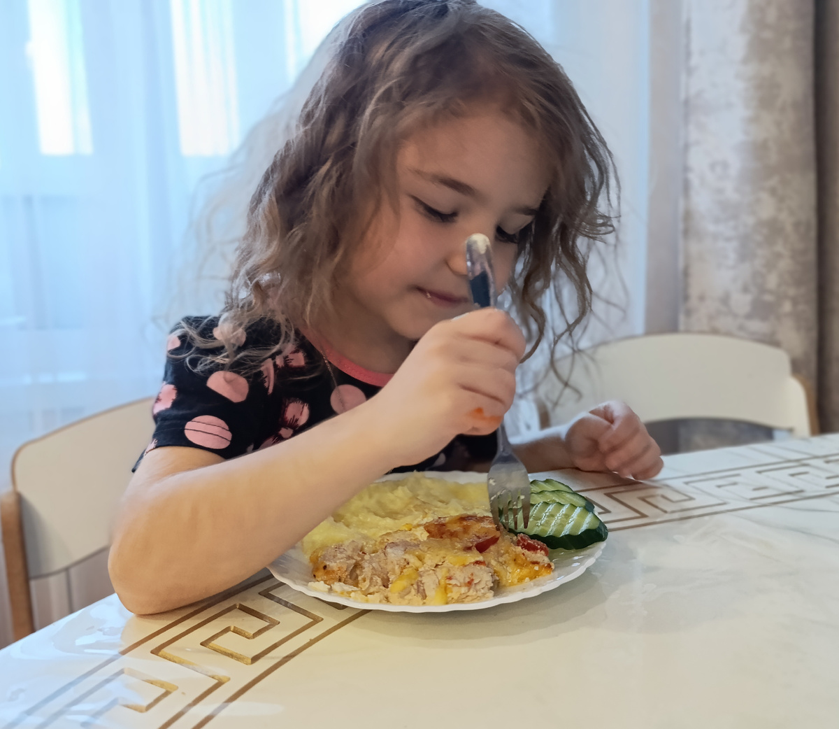 Вчерашний ужин: пюре и куриное филе🤗