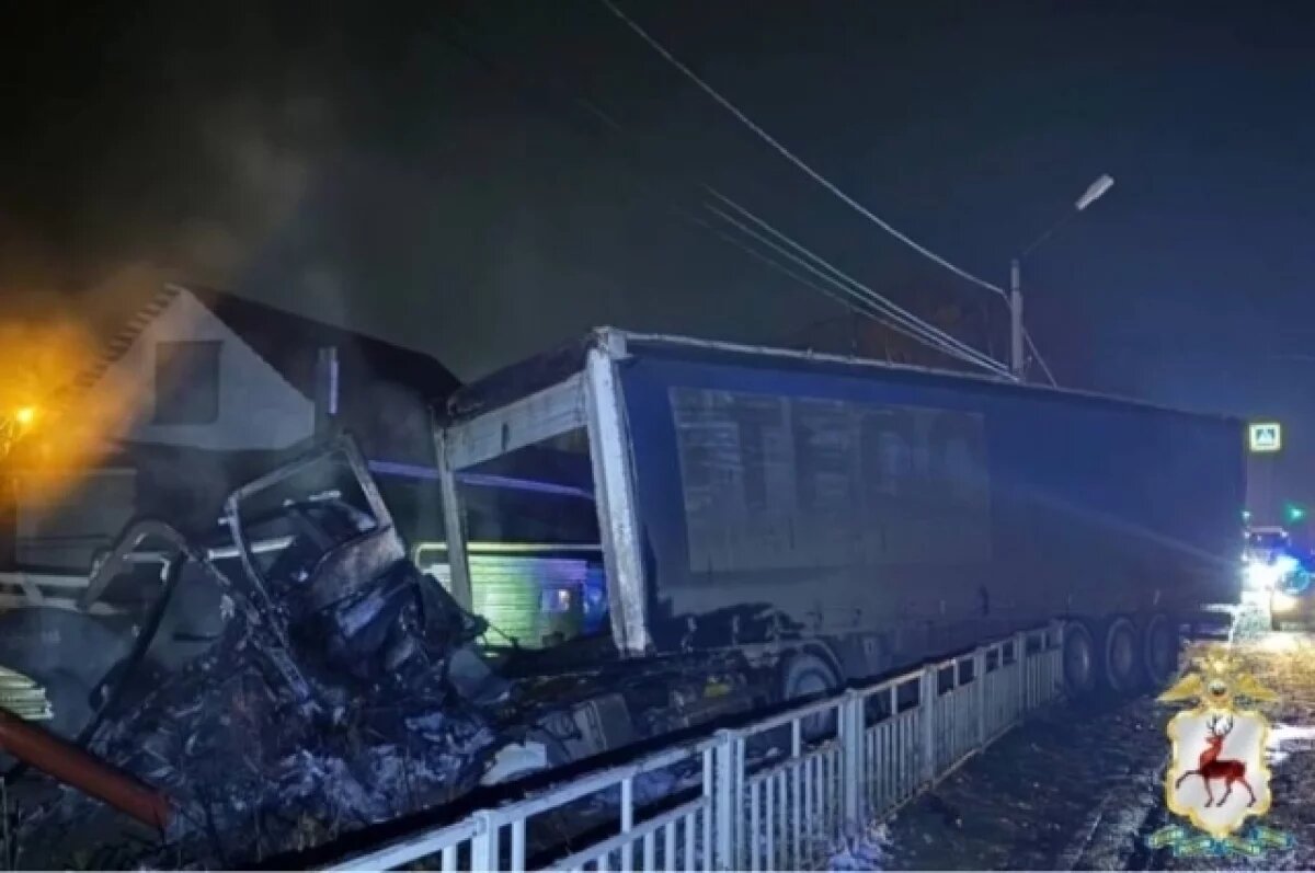    Появились подробности ДТП с загоревшейся фурой в Выксе