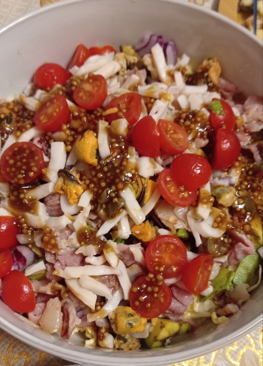 Вот такой салат в собранном виде