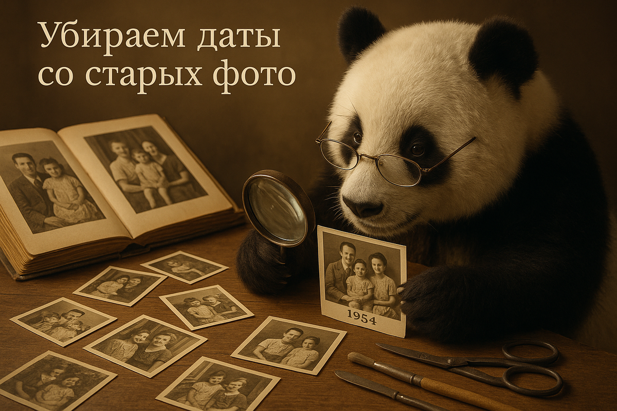    Как удалить дату со старого фото: восстановление семейного архива admin