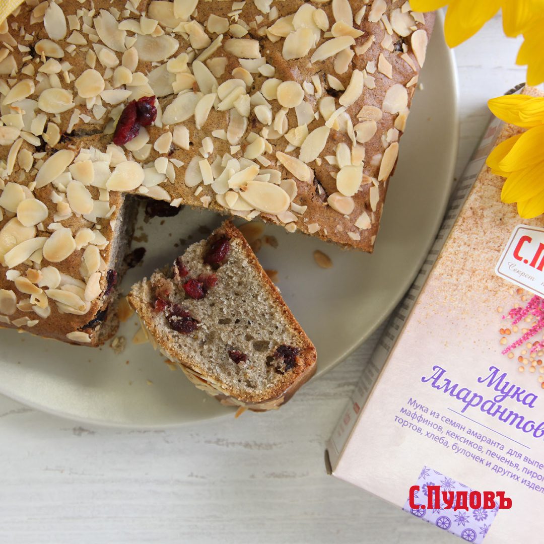 Домашний пирог из амарантовой муки