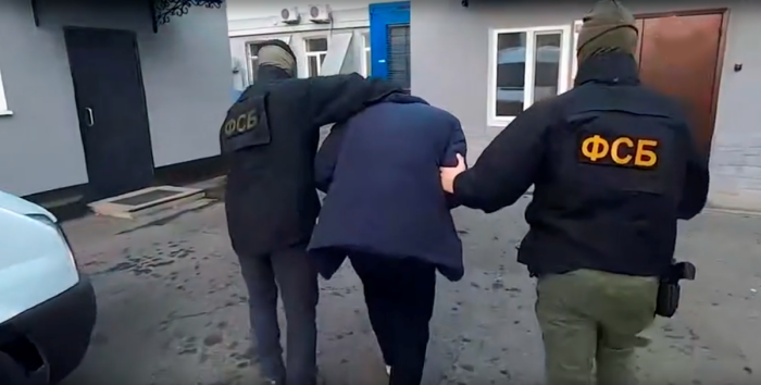 Момент задержания / Скриншот кадра видео ЦОС ФСБ России