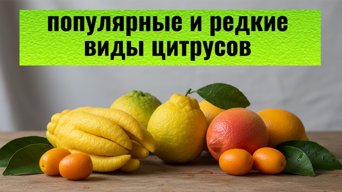 Популярные и редкие виды цитрусов.