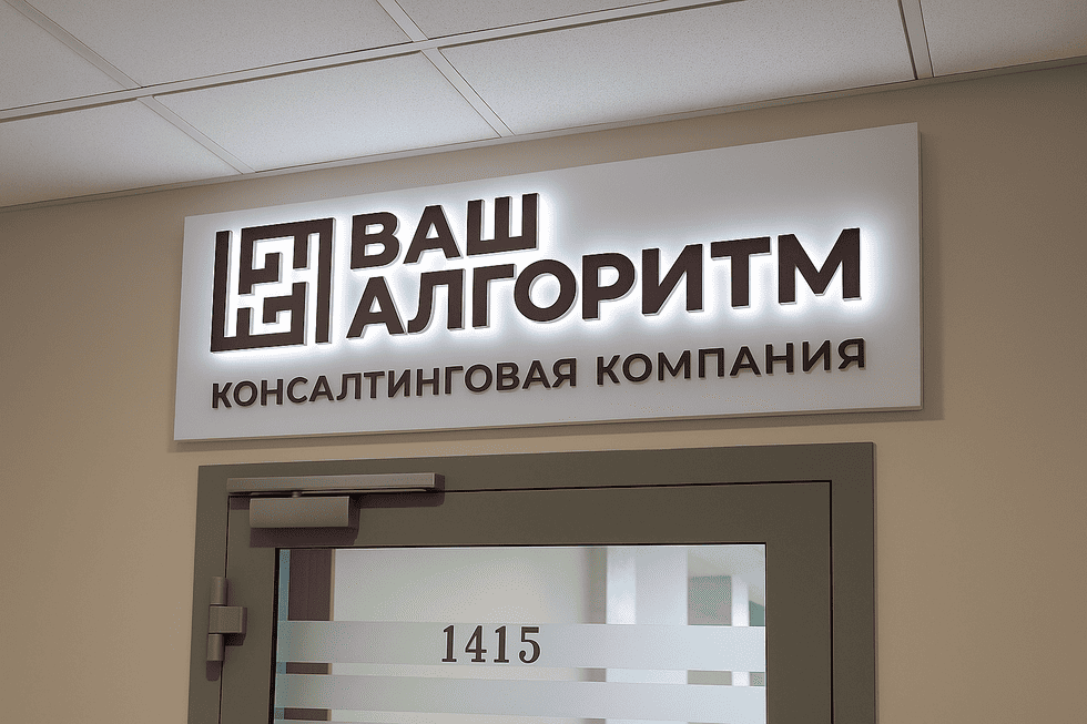 Кейс: интерьерная вывеска для компании