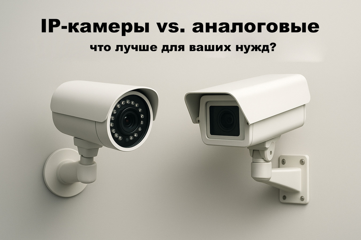IP-камера и аналоговая