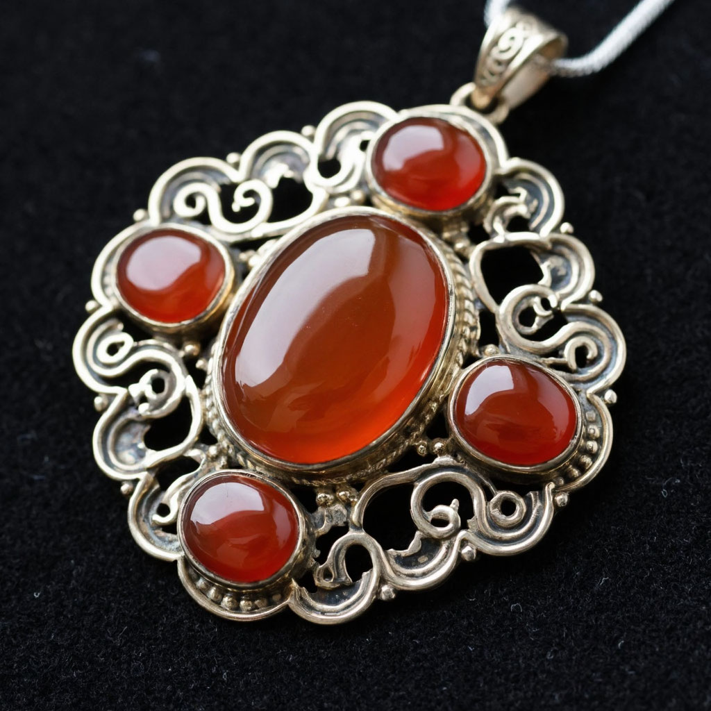 Кулон с сердоликом