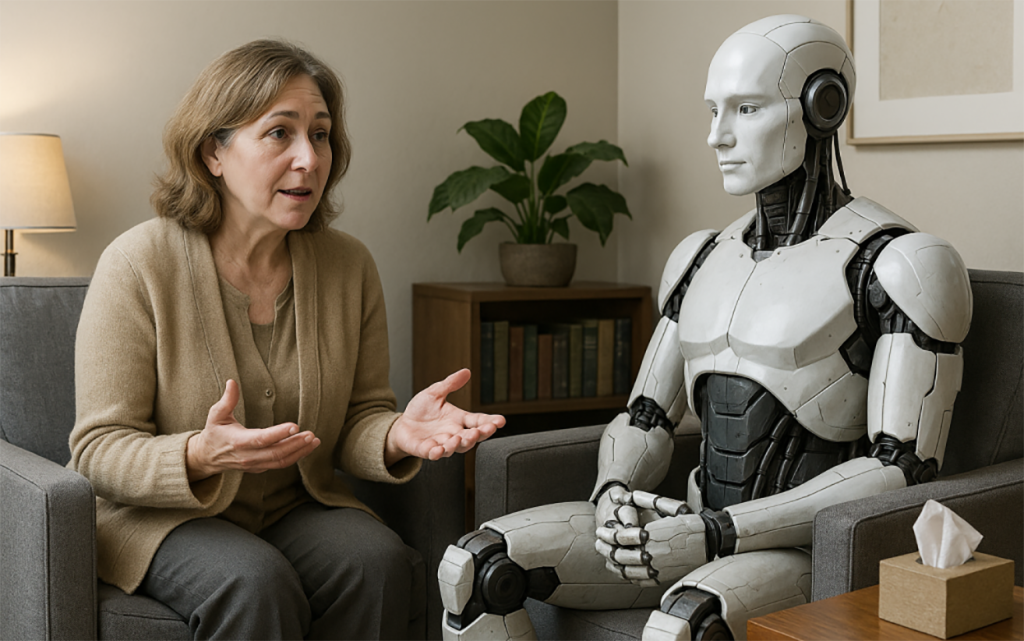  Развитие нейросетей увеличивает перспективы их применения в «помогающих» профессиях. Изображение: dalle-e