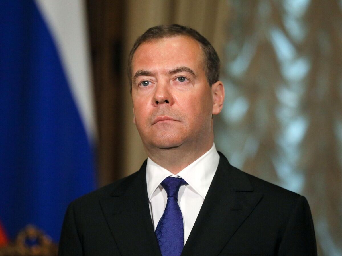    Председатель "Единой России", заместитель председателя Совета безопасности РФ Дмитрий Медведев© РИА Новости / Юлия Зырянова