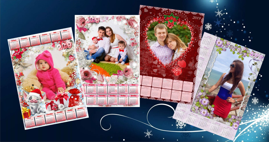 Создайте календарь со своей фотографией