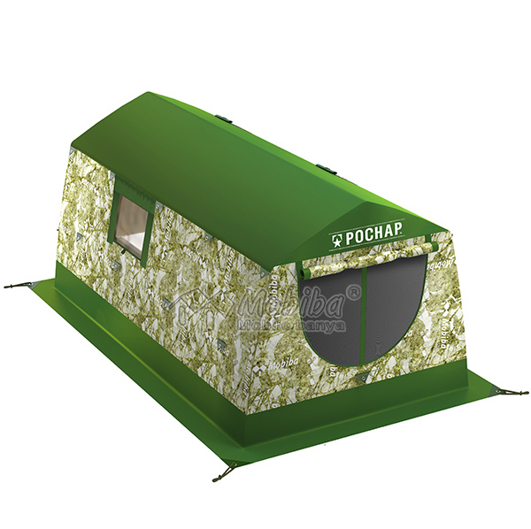 Мобильная баня и зимняя палатка РОСНАР РП-42 М2. Расцветка "Фирменный камуфляж"